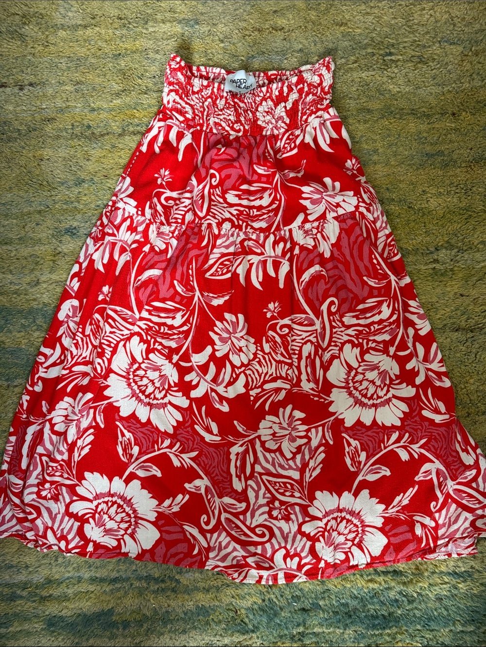 Floral Maxi Skirt Paper Heart Anthropologie